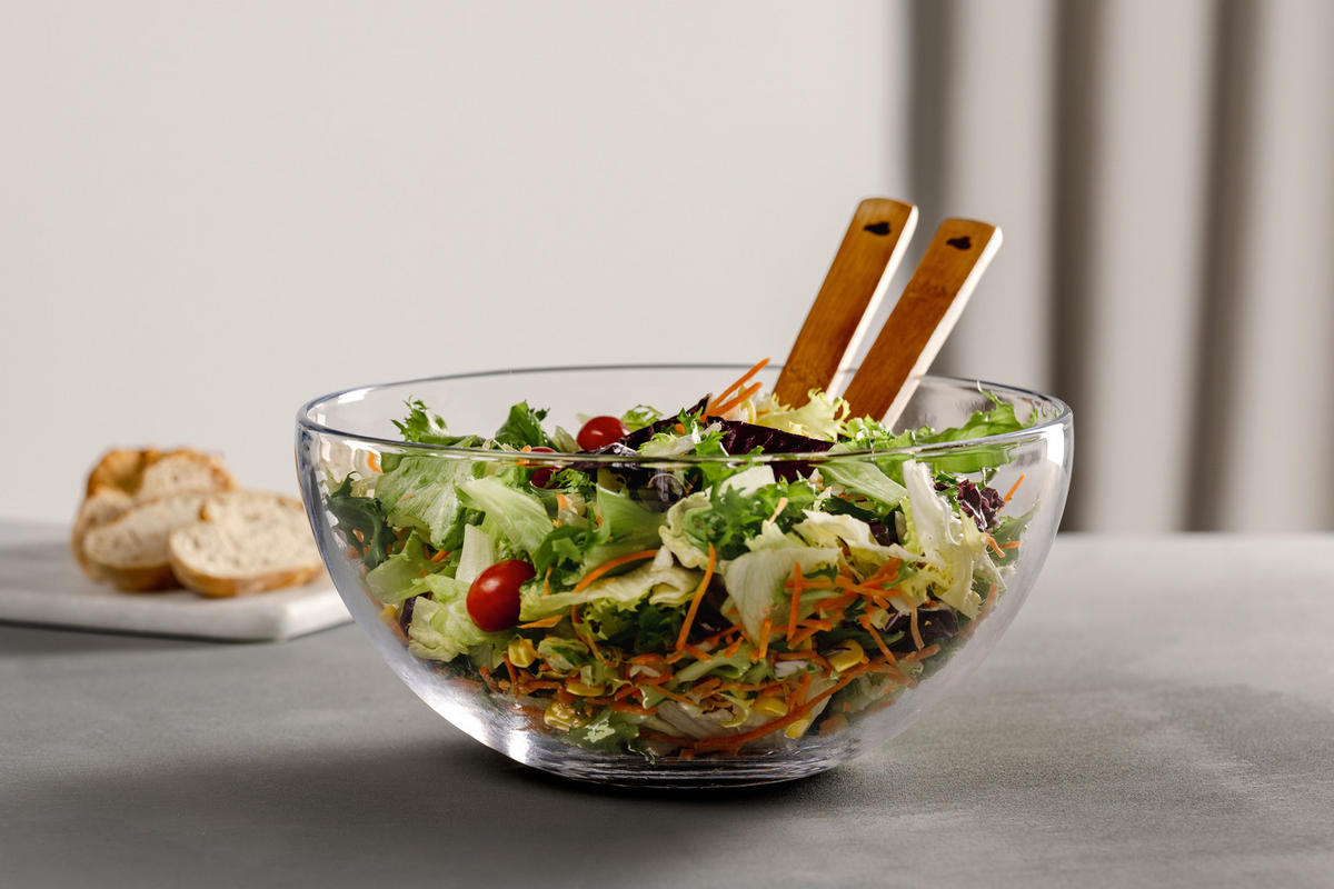 SCHALE CUCINA  28/14/28 cm  - Klar/Braun, Basics, Glas/Holz (28/14/28cm) - Leonardo