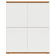 HIGHBOARD  in 100/121/42 cm  - Schwarz/Eiche Artisan, MODERN, Holzwerkstoff (100/121/42cm) - Xora