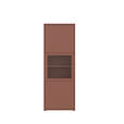 VITRINE  in Terracotta  - Sandfarben/Terracotta, MODERN, Glas/Holz (64,8/179,1/44cm) - Carryhome