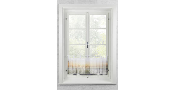 Kurzgardine Transparent Anja 45x145 cm - Naturfarben, MODERN, Textil (45/145cm) - Luca Bessoni