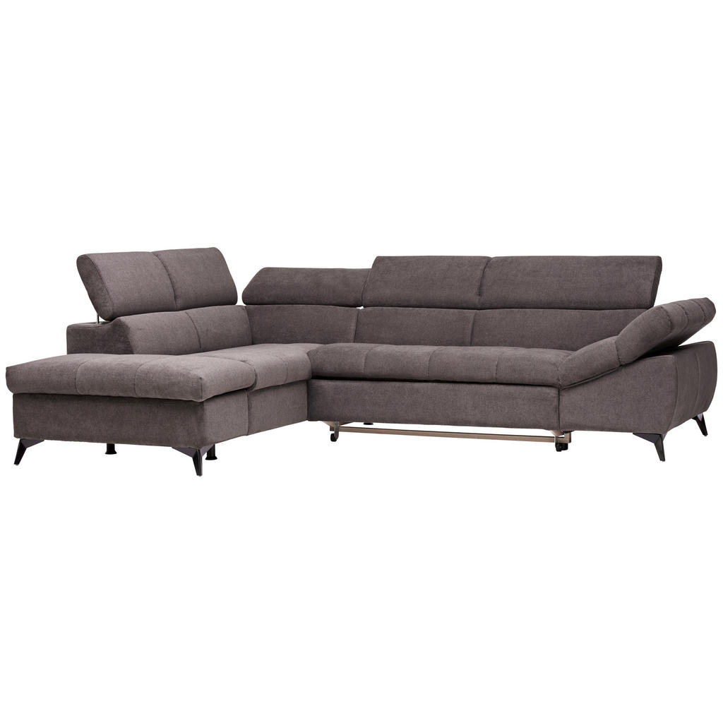 Thumbnail - Stylife Ecksofa, Graubraun, Textil, Uni, 4-Sitzer, Ottomane links, L-Form, 279x210 cm, Stoffauswahl, seitenverkehrt erhä...