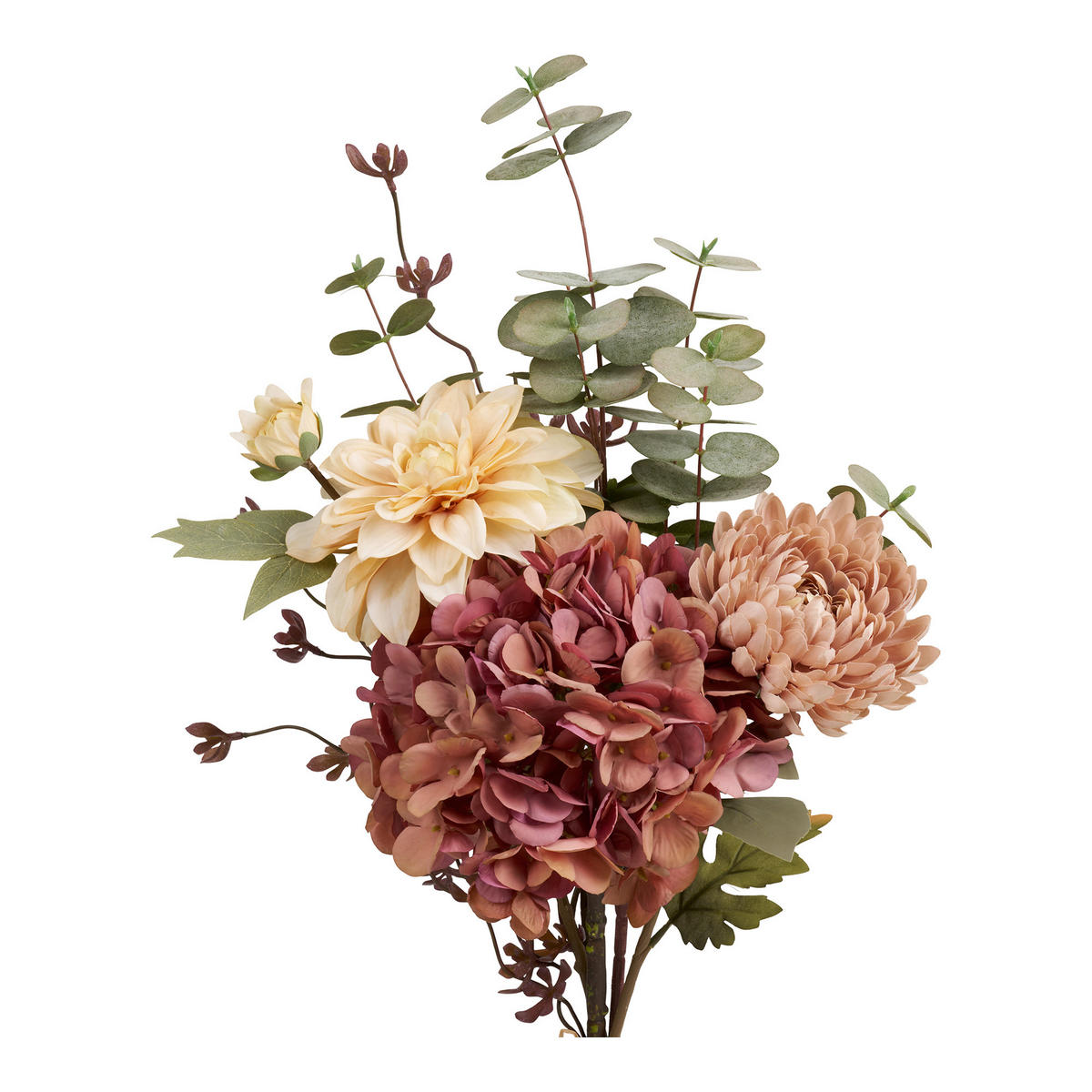 KUNSTBLUME Dahlie  - Dunkelrosa/Beige, Basics, Kunststoff (30/25/68cm)