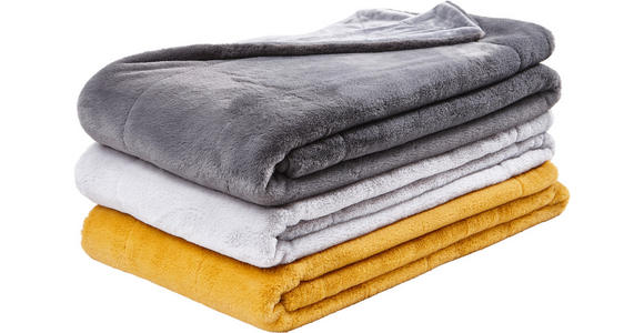 FELLDECKE YUKON 150/200 cm - Anthrazit, Design, Textil (150/200cm) - Novel