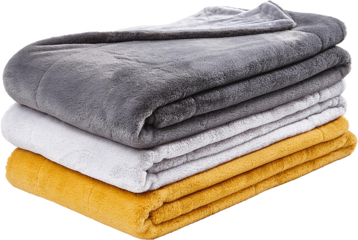 PĂTURĂ DIN BLANĂ 150/200 cm  - antracit, Design, textil (150/200cm) - Novel