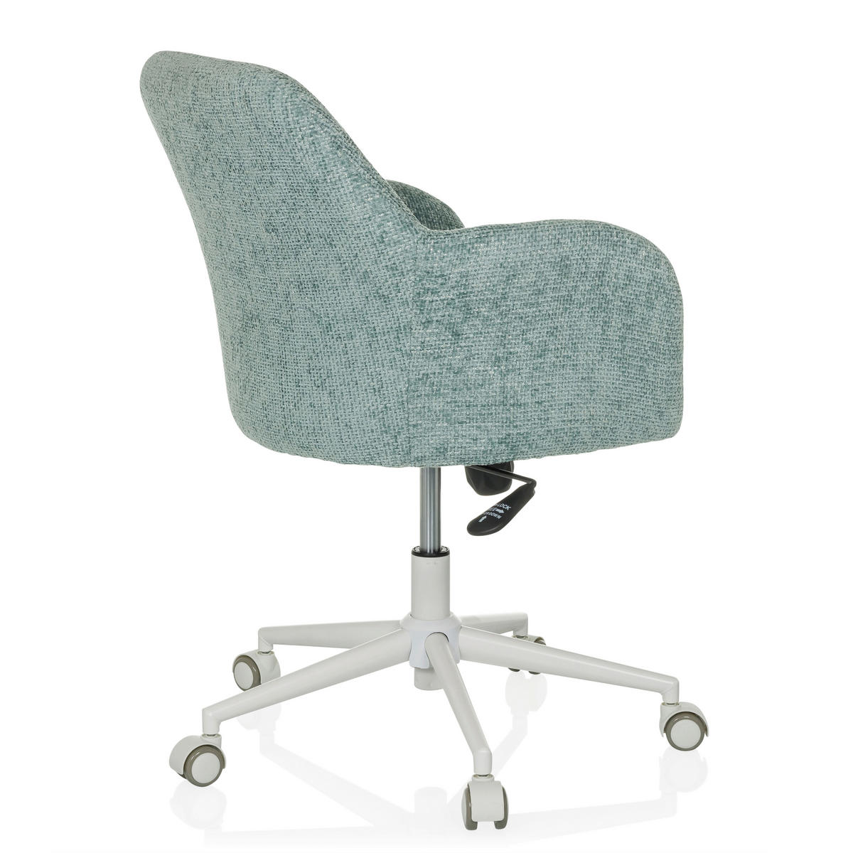 DREHSTUHL Mintgrau  - Mintgrau/Weiß, MODERN, Textil/Metall (58/78/60cm) - MID.YOU