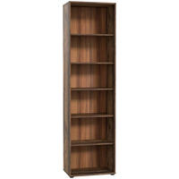 REGAL Dunkelbraun, Graubraun  - Dunkelbraun/Graubraun, Design, Holzwerkstoff (54/197,5/34,8cm)