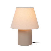 TISCHLEUCHTE MACIA 20/20/27 cm   - Weiß, Design, Keramik (20/20/27cm) - Lucide