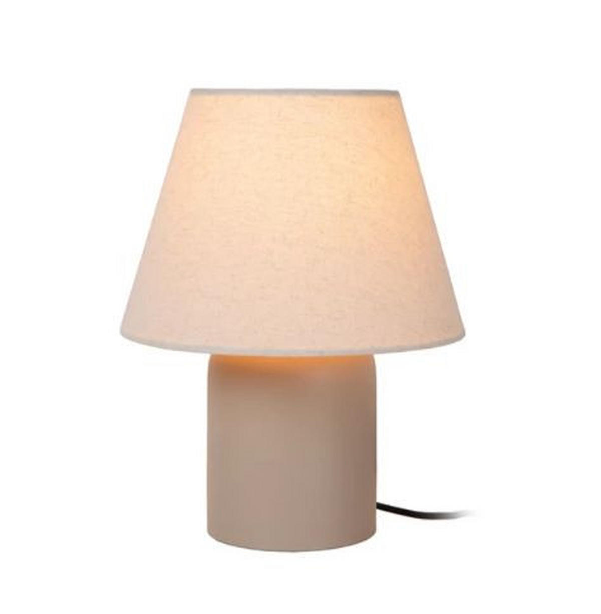 TISCHLEUCHTE MACIA 20/20/27 cm   - Weiß, Design, Keramik (20/20/27cm) - Lucide