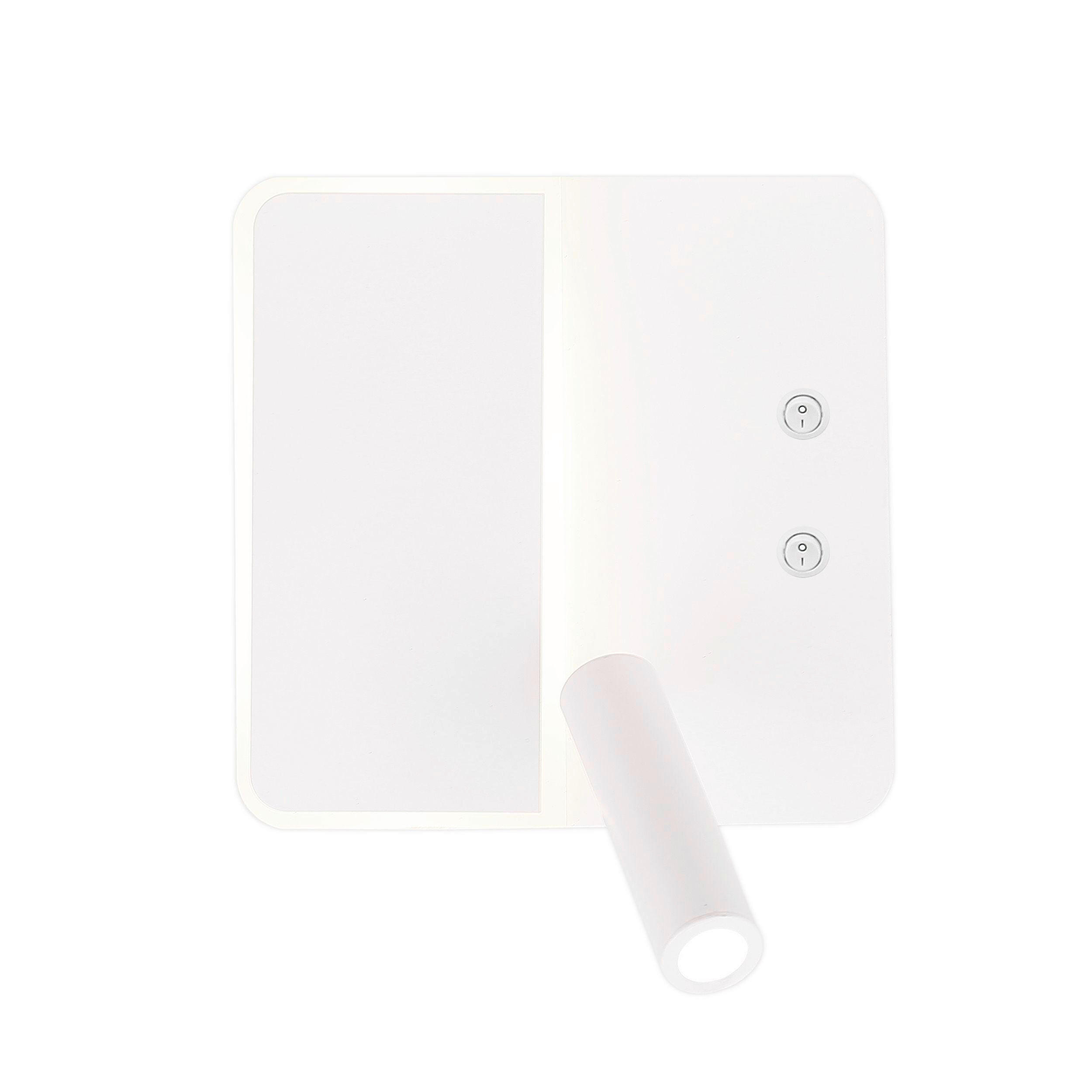 LED-BILDERLEUCHTE 18/13/18 cm   - Weiß, Design, Metall (18/13/18cm)