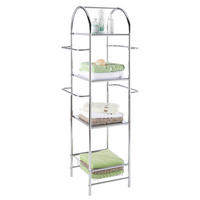 REGAL ZA KUPATILO  boja hroma , metal  - boja hroma, Dizajnerski, metal (51/132/33cm) - Xora