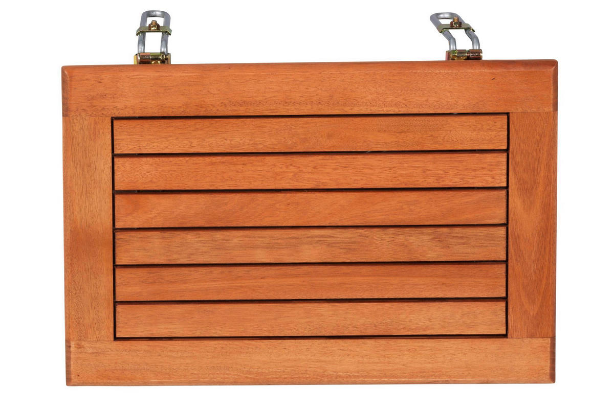 GARTENTISCHGRUPPE Eukalyptusholz Hartholz  - Eukalyptusholzfarben, KONVENTIONELL, Holz - Gardenson