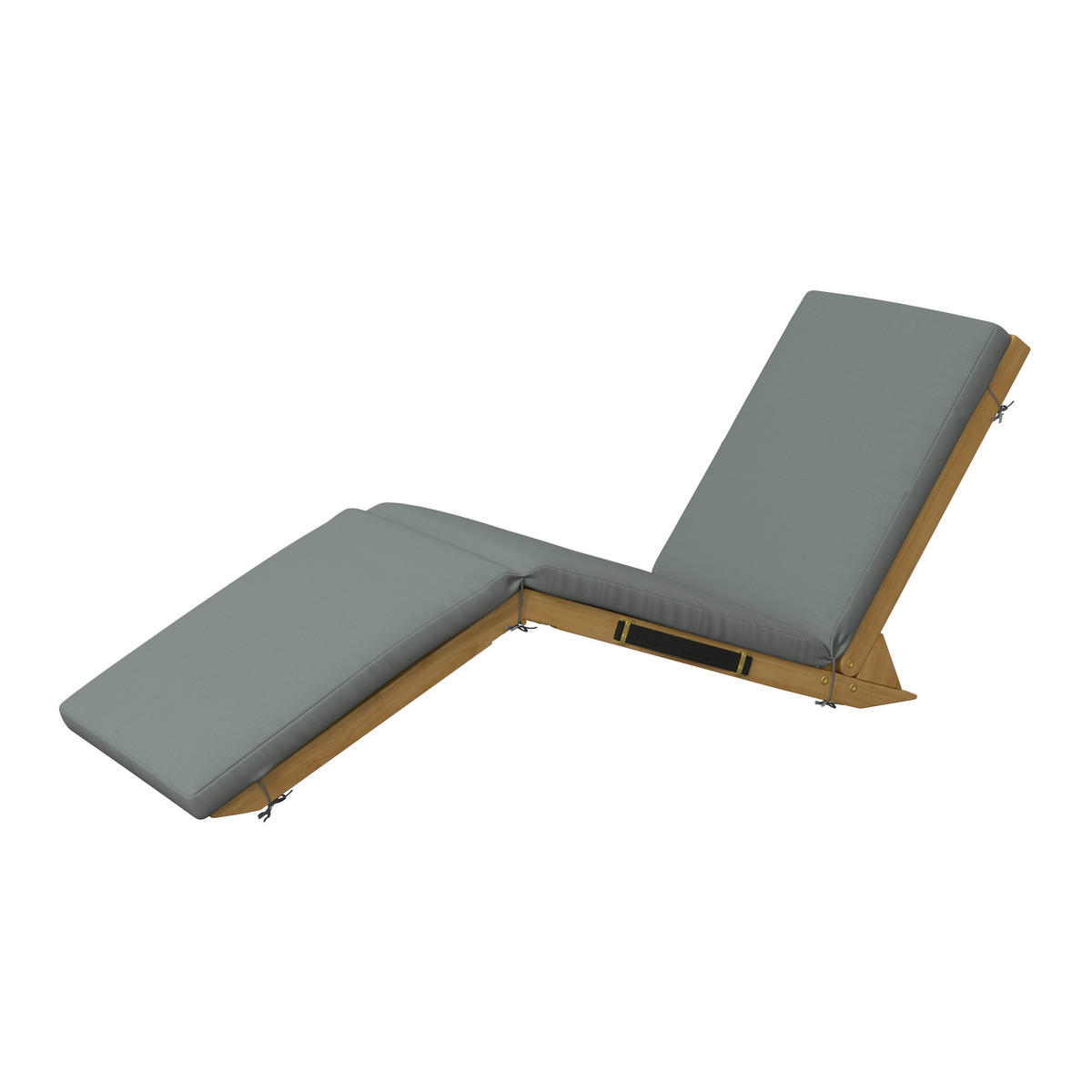 GARTENLIEGE 152/55/62 cm  - Grau, MODERN, Holz (152/55/62cm) - Ambia Garden