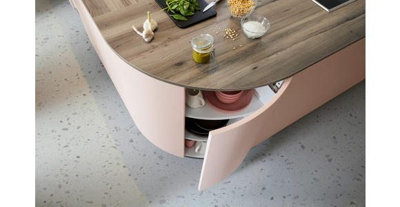 EINBAUKÜCHE - Rosa, Design, Holzwerkstoff - Novel