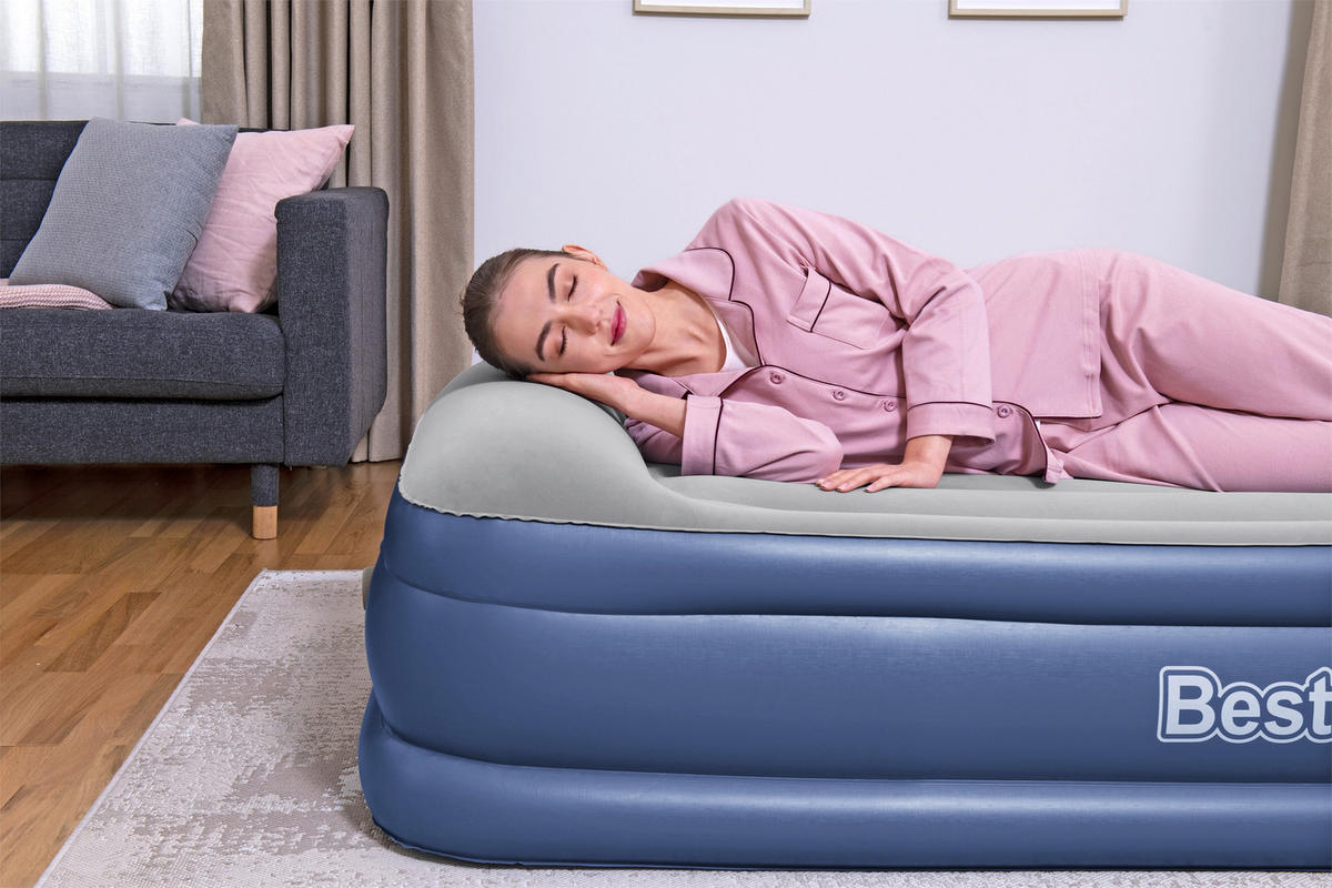 LUFTBETT TRITECH AIR 67628 Hellgrau, Dunkelblau  - Hellgrau/Dunkelblau, KONVENTIONELL, Kunststoff (191/97/46cm) - Bestway