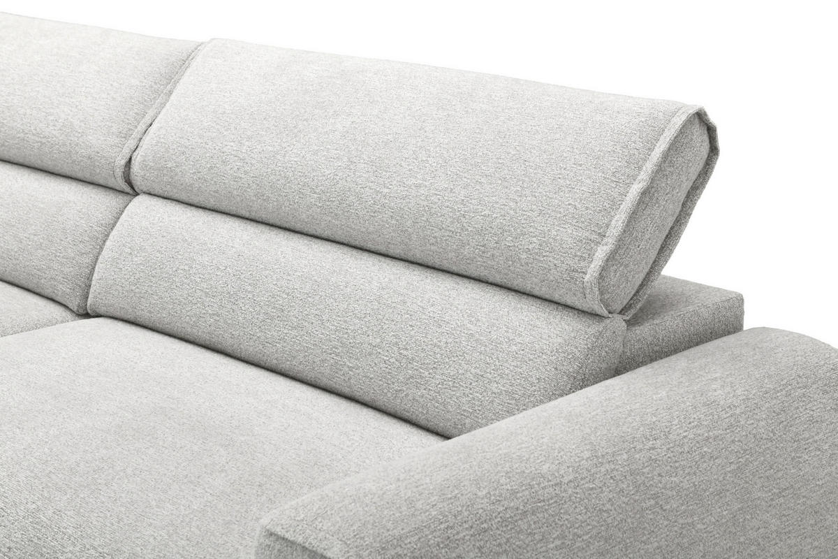 ECKSOFA  Chenille Beige  - Beige/Schwarz, Design, Kunststoff/Textil (160/258cm) - Livetastic