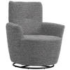 SESSEL in Chenille, Flachgewebe Grau  - Schwarz/Grau, Design, Textil/Metall (81/92/84cm) - Xora