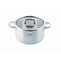 FLEISCHTOPF Lafer  - Transparent/Silberfarben, Basics, Glas/Metall (24cm) - Johann Lafer