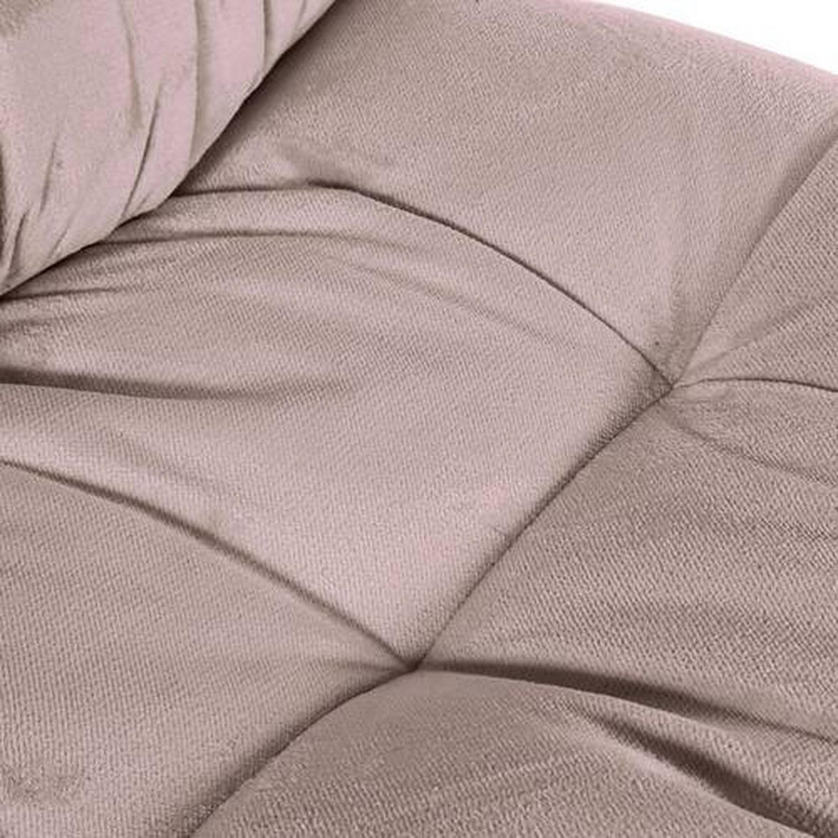 BIG SOFFA i plysch beige  - beige/svart, Klassisk, textil/plast (262/70/115cm) - MID.YOU