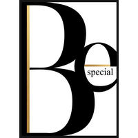 TIŠTĚNÉ OBRAZY NA PLÁTNĚ, text, 51,2/71,2 cm  - černá/vícebarevná, Basics, kompozitní dřevo (51,2/71,2cm) - Monee