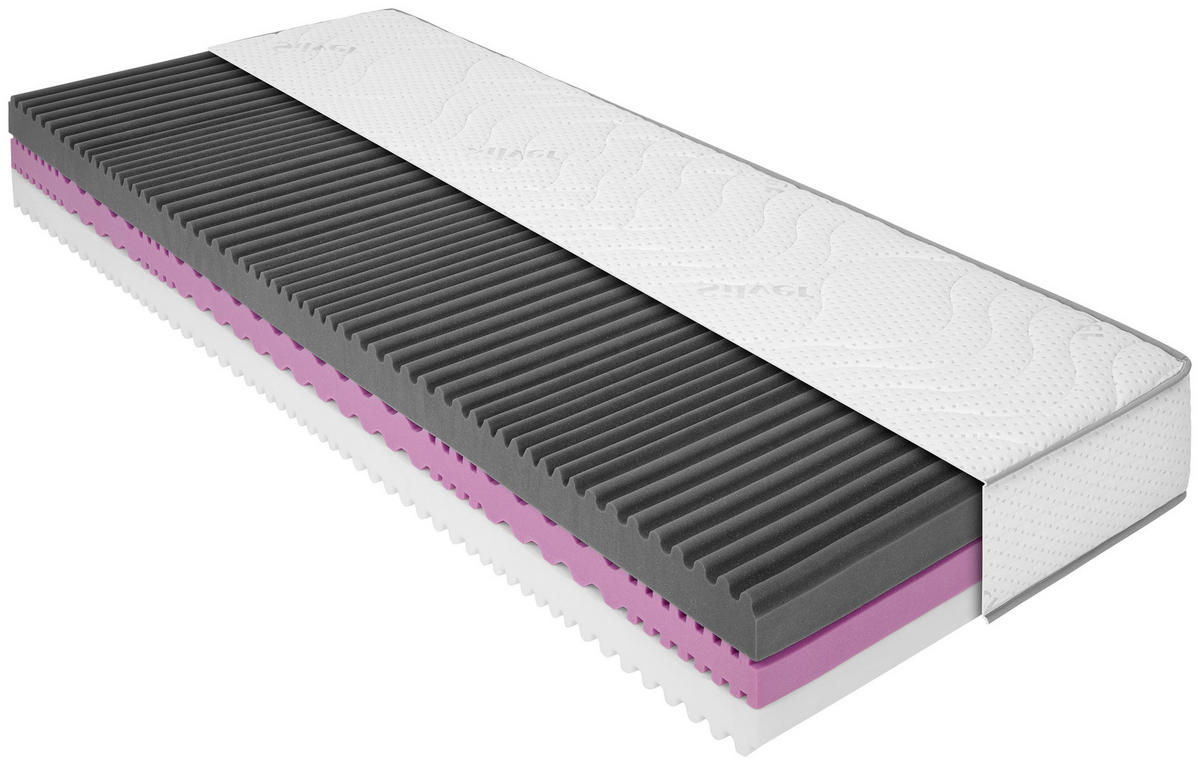 MATRAC Z PUR PENY, 80/200 cm - biela, textil (80/200cm) - Boxxx