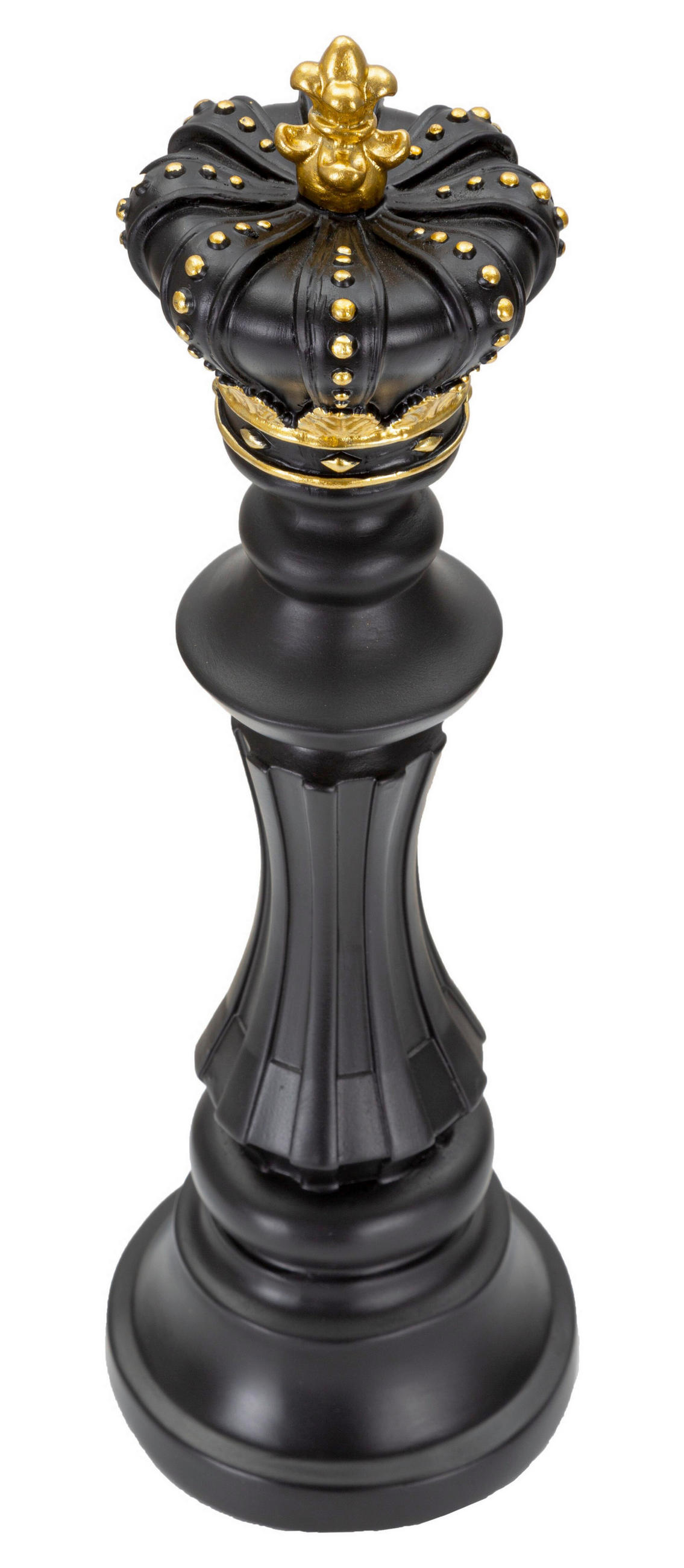 SKULPTUR - Goldfarben/Schwarz, Basics, Kunststoff (13/40.5/13cm)