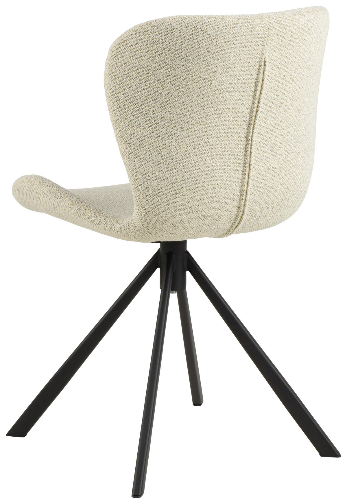 STOL vävt tyg  - svart/cremefärgad, Design, metall/textil (46,5/81/53cm)