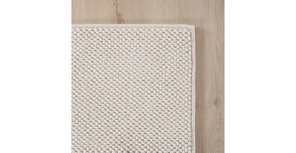 FLACHWEBETEPPICH 60/110 cm HELIX Creme  - Creme, Basics, Kunststoff/Textil (60/110cm) - Novel