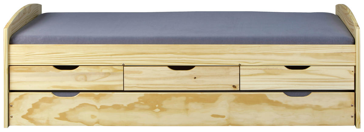 AUSZIEHBETT 90/200 cm Kieferfarben  - Kieferfarben, Basics, Holz/Kunststoff (90/200cm) - MID.YOU