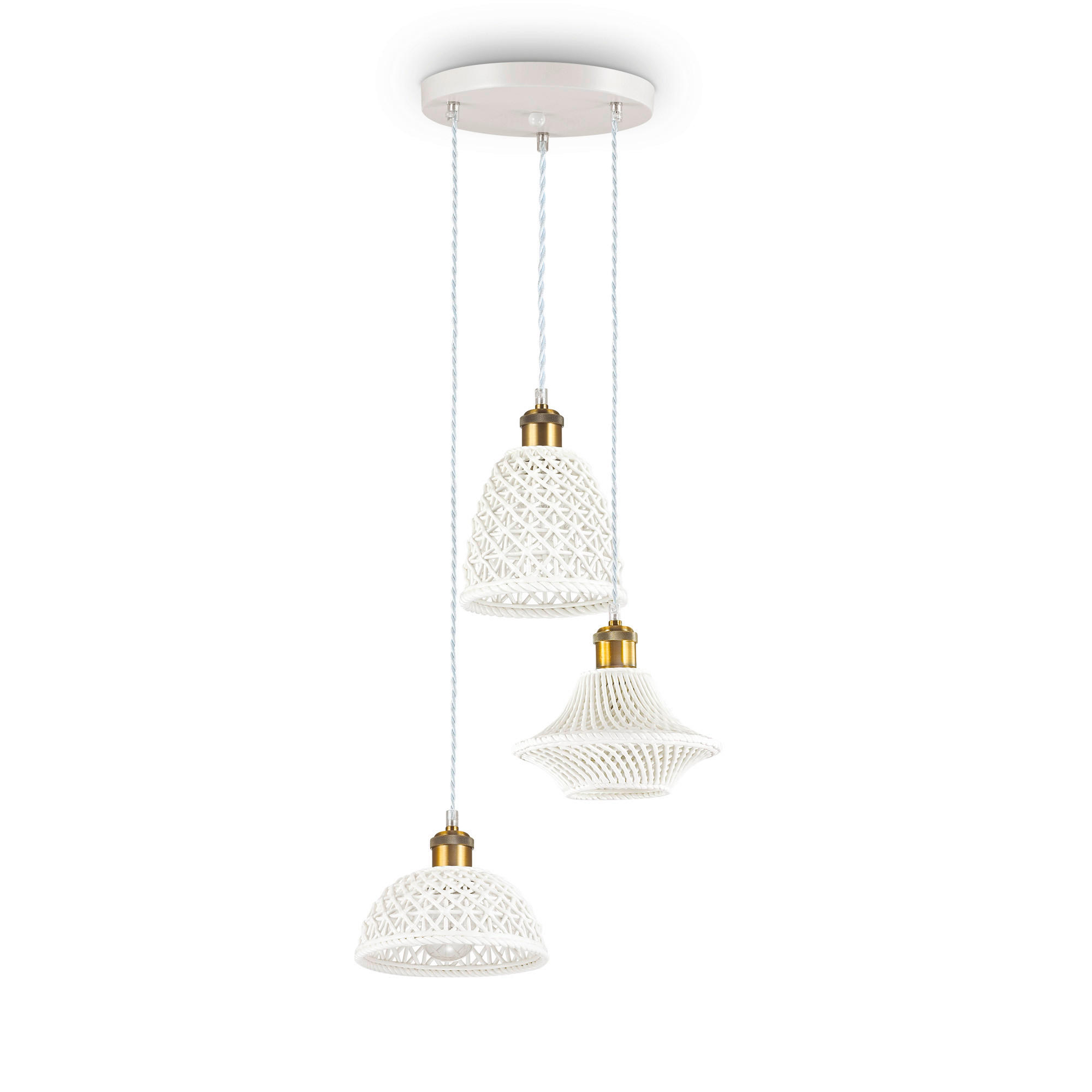 SVJETILJKA VISEĆA  35/46/118 cm      Lugano  - bijela, Trend, metal/keramika (35/46/118cm)