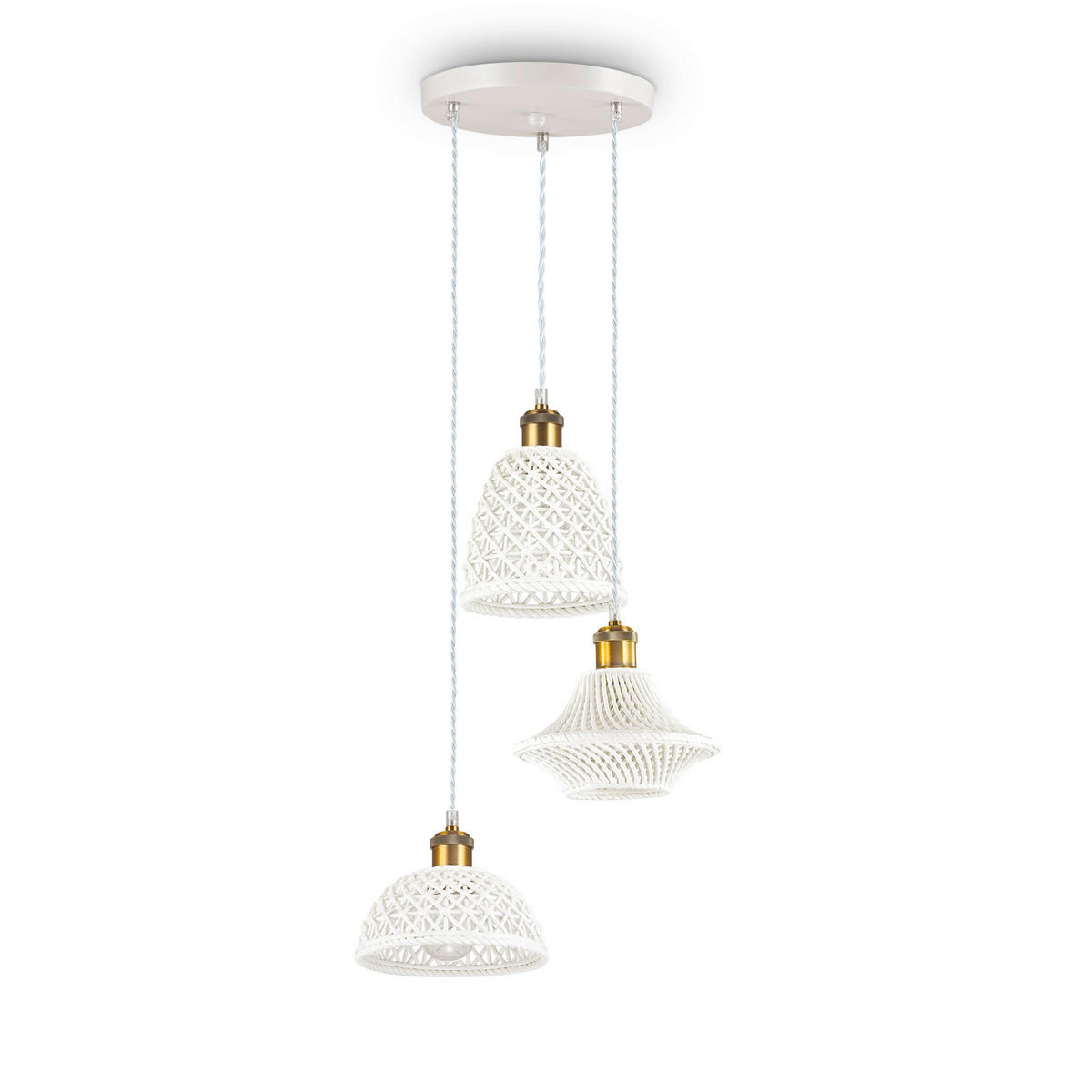 SVJETILJKA VISEĆA  35/46/118 cm      Lugano  - bijela, Trend, metal/keramika (35/46/118cm)