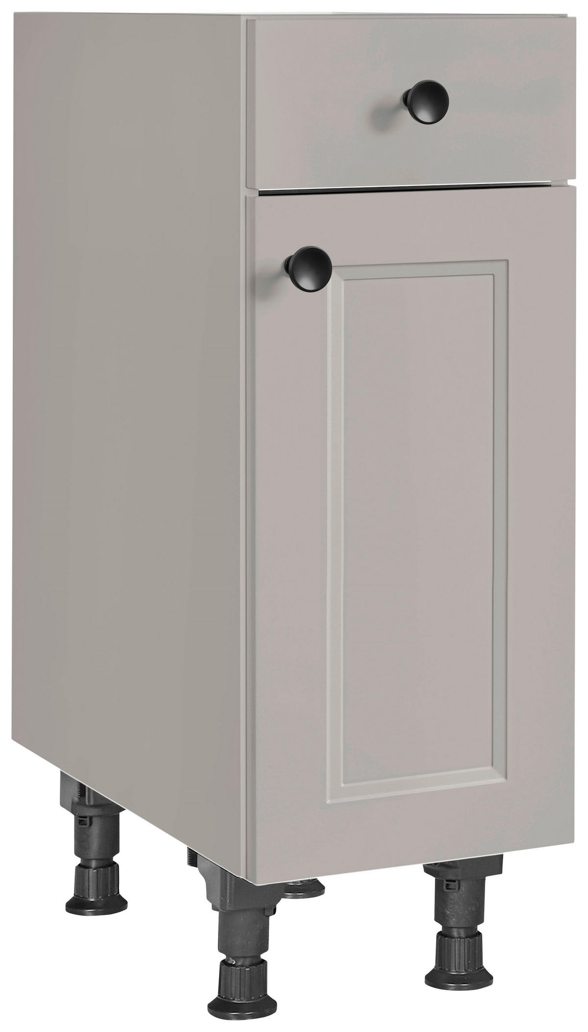 SCHUBKASTENUNTERSCHRANK 30/87/56 cm  in Grau  - Schwarz/Grau, MODERN, Holzwerkstoff/Metall (30/87/56cm) - Nobilia