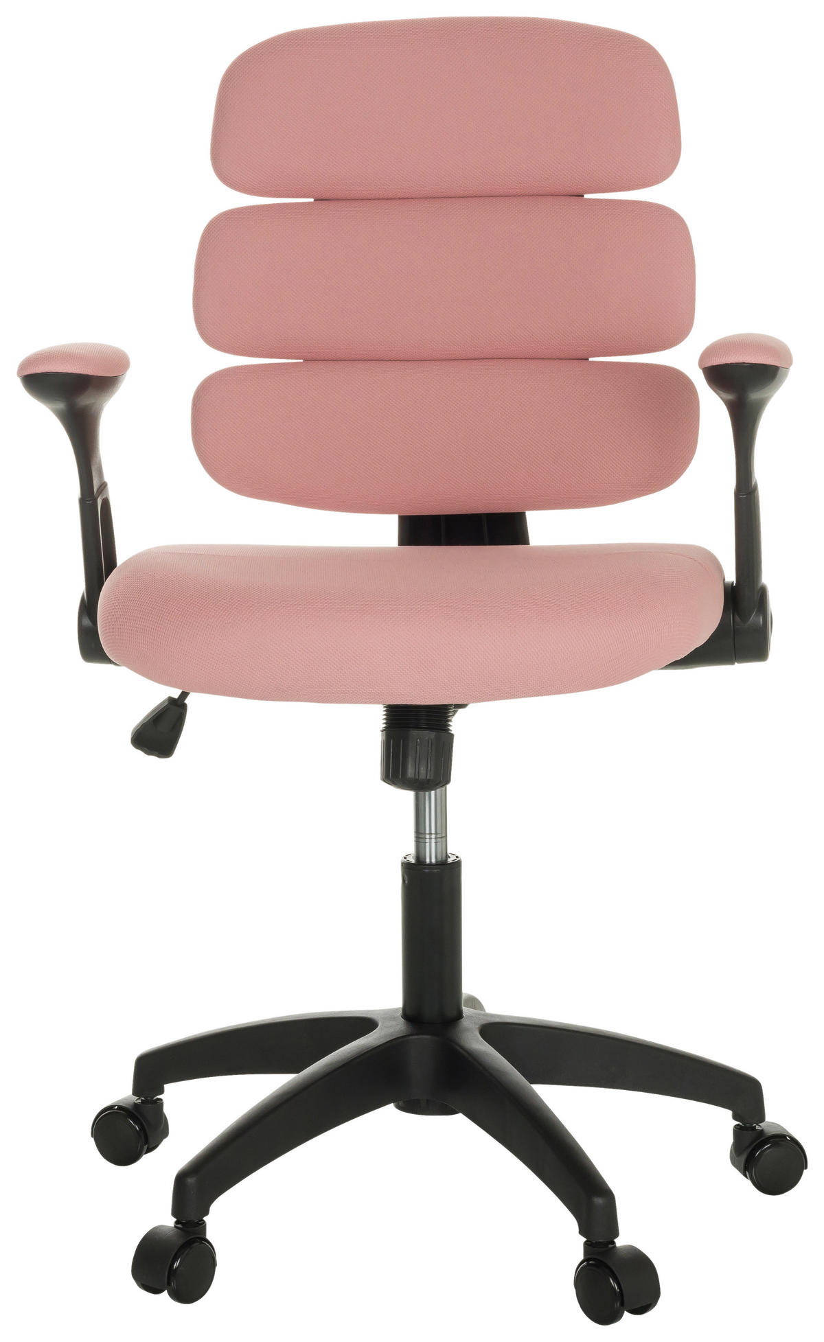 OTOČNÁ ŽIDLE PRO MLÁDEŽ, růžová - růžová/černá, Basics, textil/plast (62/86-97/62cm) - MID.YOU