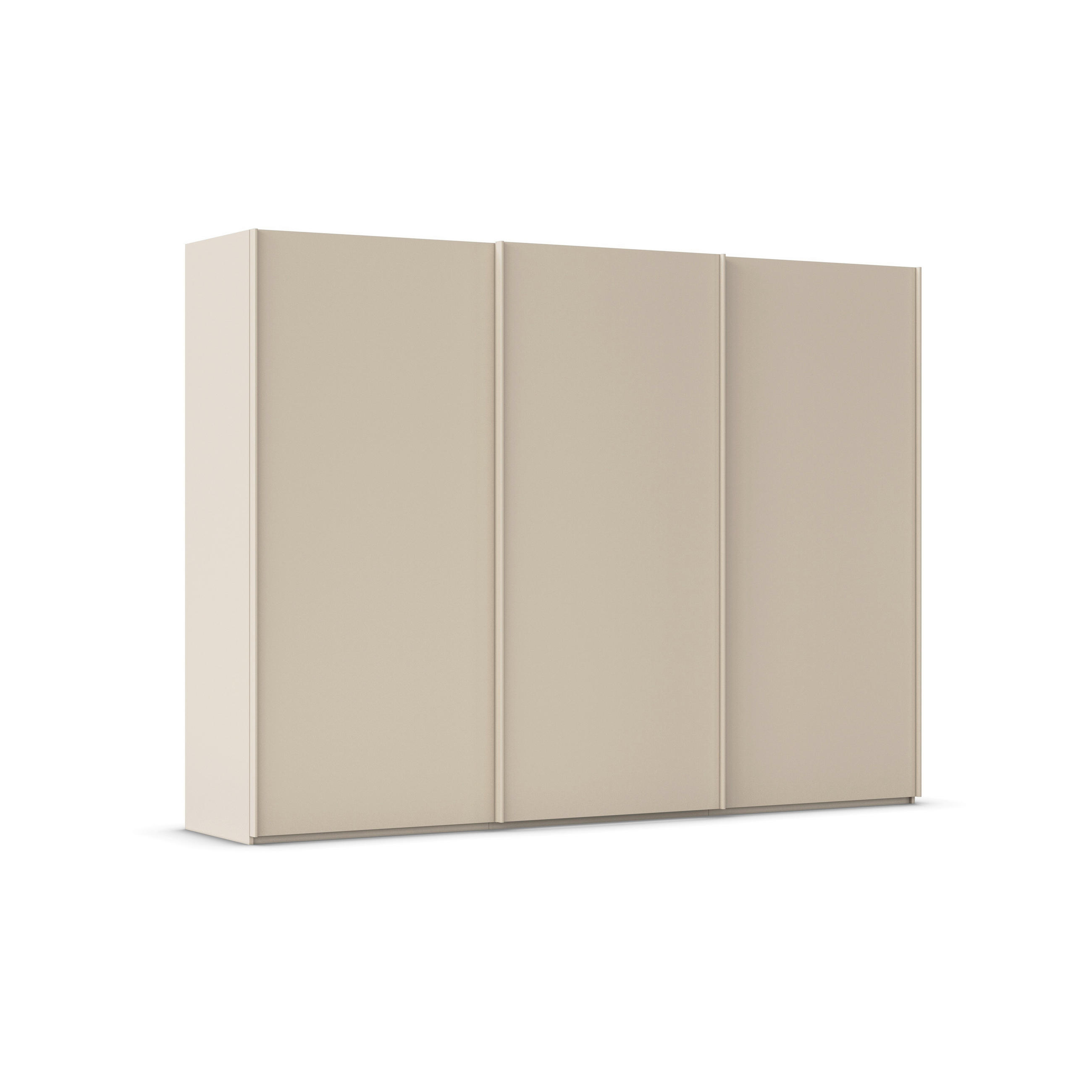 SCHWEBETÜRENSCHRANK 301/223/69 cm,  in Champagner, 3 Tür(en)  - Champagner, Basics, Holzwerkstoff/Metall (301/223/69cm) - Rauch Möbel
