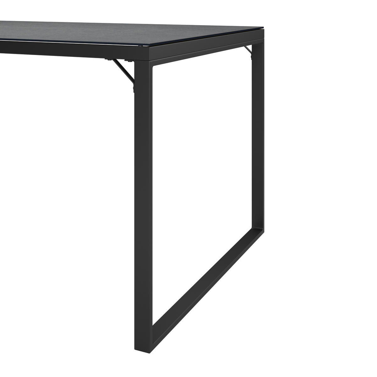 GARTENTISCH Metall, Glas rechteckig  - Anthrazit, MODERN, Glas/Metall (140/69/80cm) - Ambia Garden