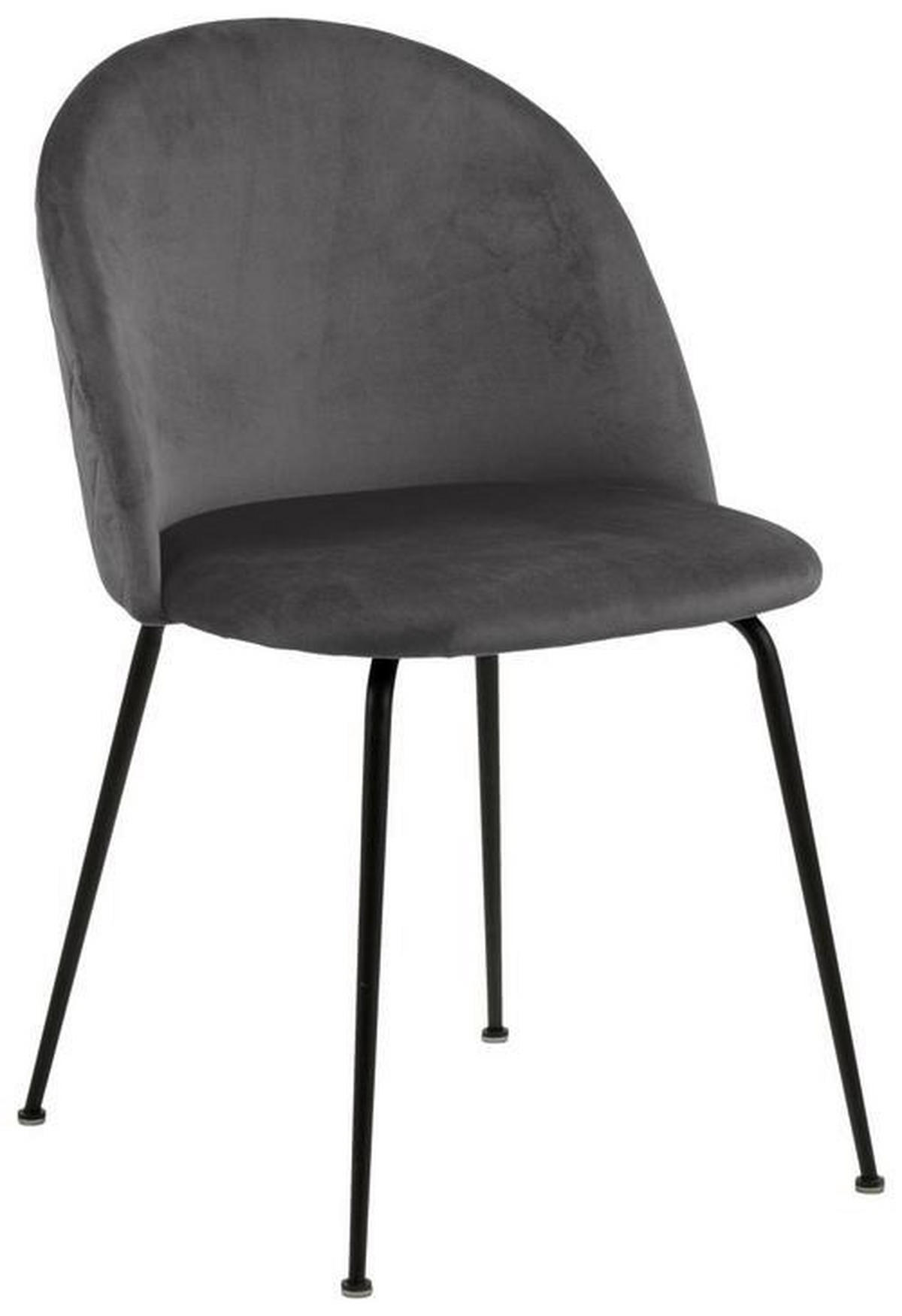 ŽIDLE, tmavě šedá - černá/tmavě šedá, Konvenční, kov/textil (49,5/80,5/54cm) - Ambia Home