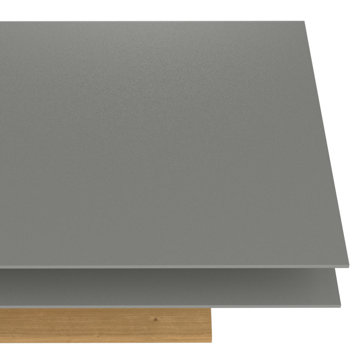 COUCHTISCH Wildeiche furniert, massiv Farbglas 120/75/43 cm rechteckig Grau, Eichefarben  - Eichefarben/Grau, Design, Glas/Holz (120/75/43cm) - Voglauer