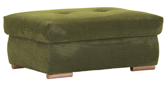 HOCKERBANK in Textil Dunkelgrün - Dunkelgrün/Eichefarben, KONVENTIONELL, Holz/Textil (103/45/71cm) - Carryhome