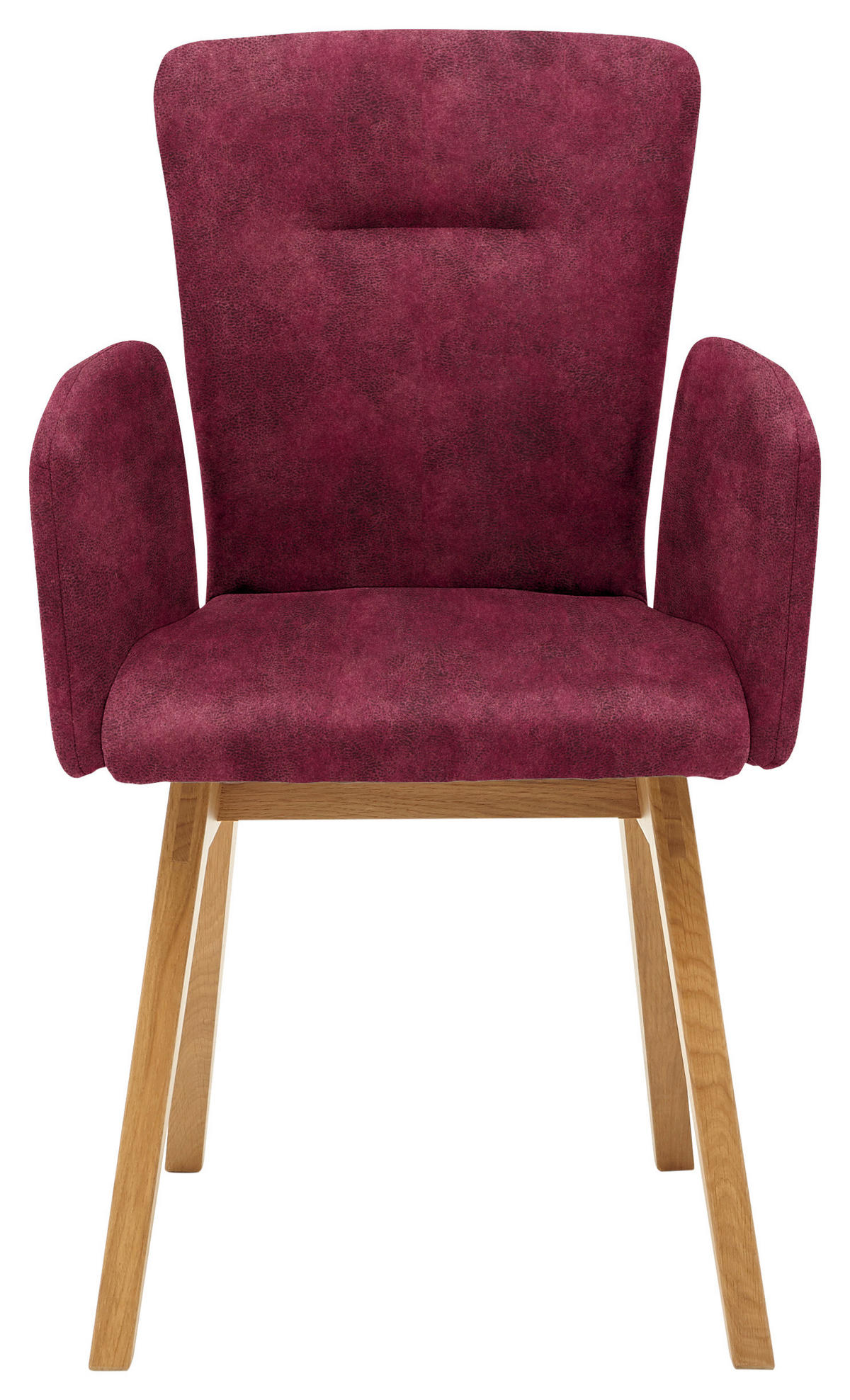 ARMLEHNSTUHL in Holz, Textil Dunkelrot  - Dunkelrot, KONVENTIONELL, Holz/Textil (57/91/66cm) - Dieter Knoll