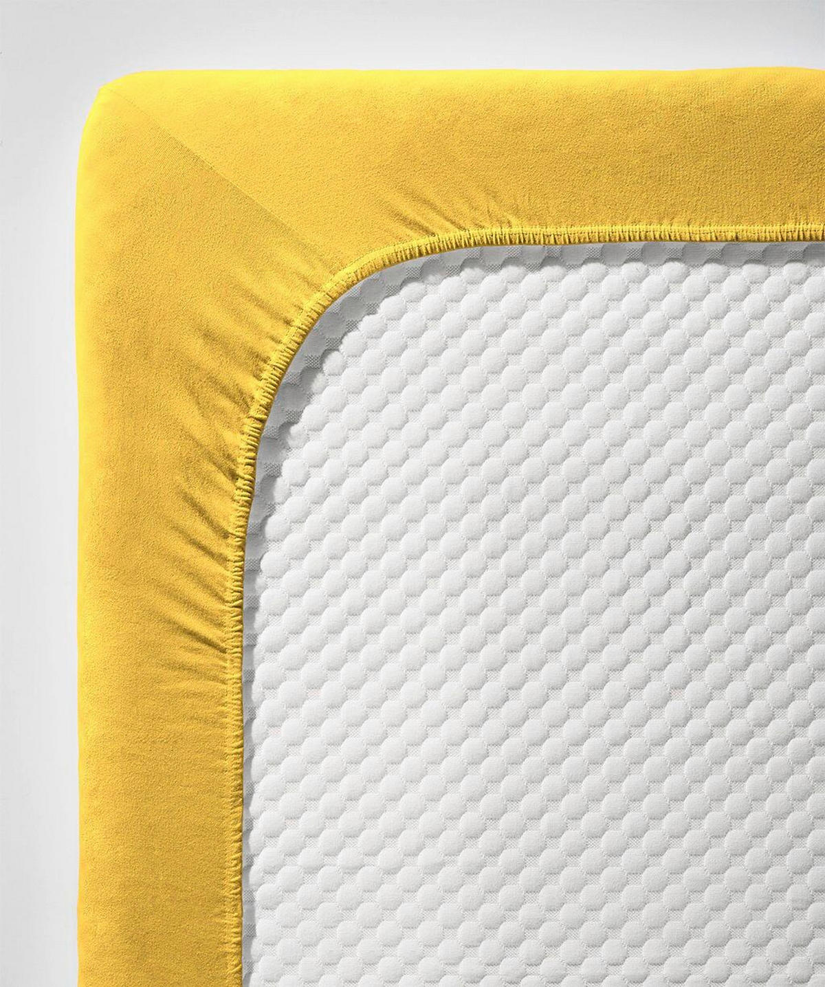 BOXSPRING-FIXLEINTUCH - Dunkelgelb, Basics, Textil (90-100/200-210cm) - Fleuresse