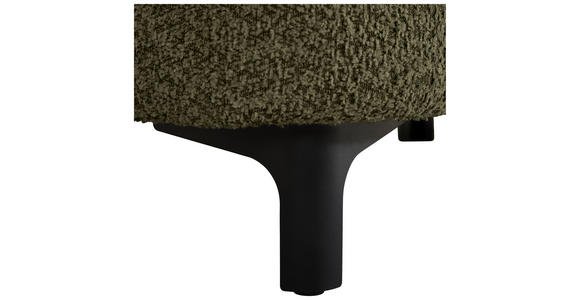 3-SITZER-SOFA  in Chenille Dunkelgrün  - Dunkelgrün/Schwarz, KONVENTIONELL, Textil/Metall (228/84/99cm) - Carryhome