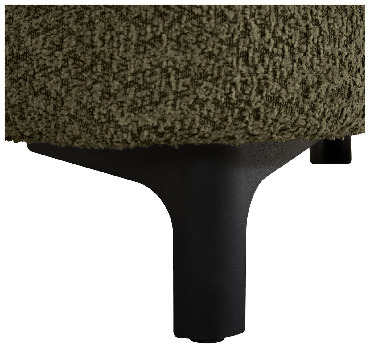 3-SITZER-SOFA Chenille Dunkelgrün  - Dunkelgrün/Schwarz, KONVENTIONELL, Textil/Metall (228/84/99cm) - Carryhome