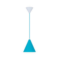 PENDELLEUCHTE Voss 20/20/110 cm   - Weiß/Hellblau, LIFESTYLE, Metall (20/20/110cm)