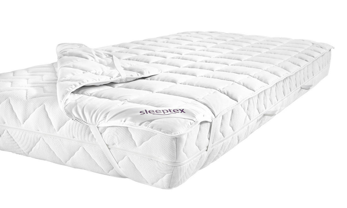 PROSTIRKA ZA DUŠEK  160/200 cm   - bela, Konvencionalno, tekstil (160/200cm) - Boxxx