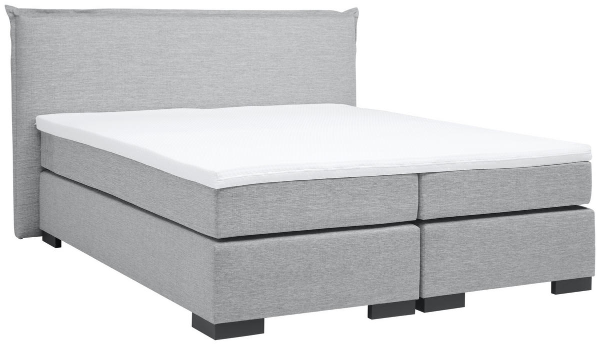BOXSPRINGBETT 180/200 cm  in Anthrazit, Grau, Beige, Ecru  - Ecru/Anthrazit, MODERN, Karton/Holz (180/200cm) - MID.YOU