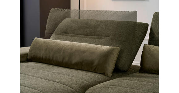 ECKSOFA Olivgrün Webstoff  - Schwarz/Olivgrün, KONVENTIONELL, Textil/Metall (191/273cm) - Carryhome