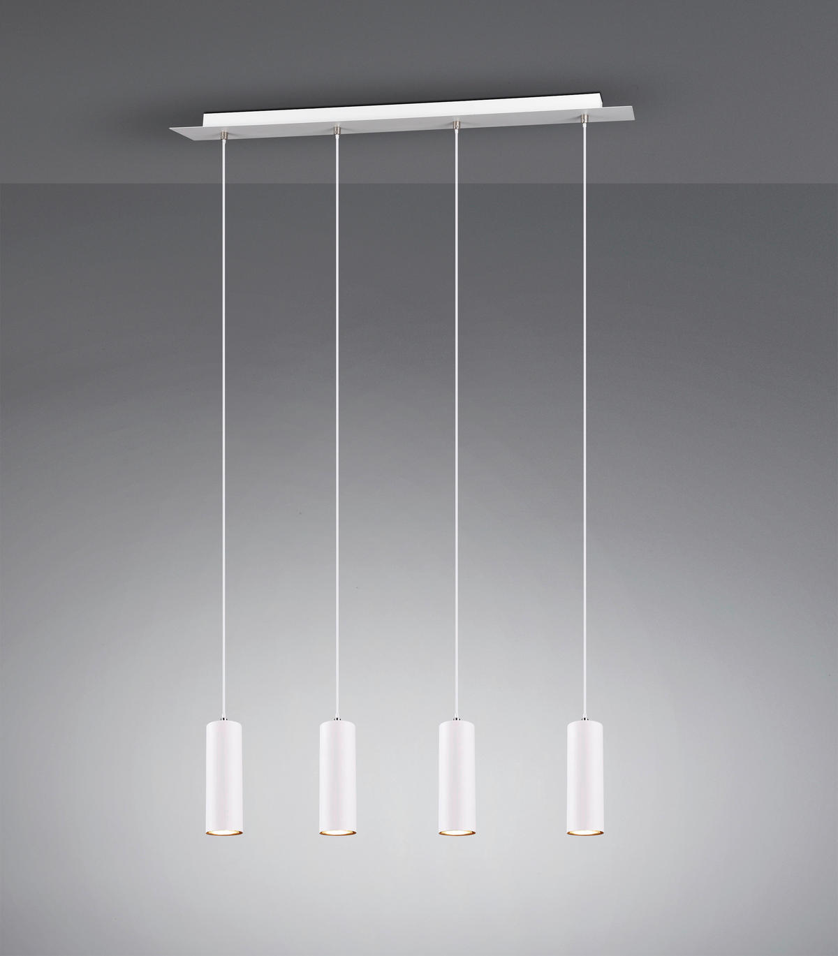 HÄNGELEUCHTE  75/150/9 cm   - Weiss, Design, Metall (75/150/9cm) - Trio Leuchten