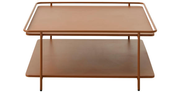 COUCHTISCH 75/75/34,3 cm quadratisch Terracotta - Terracotta, Basics, Metall (75/75/34,3cm) - Xora