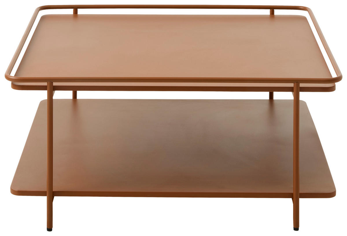 COUCHTISCH 75/75/34,3 cm quadratisch Terracotta  - Terracotta, Basics, Metall (75/75/34,3cm) - Xora