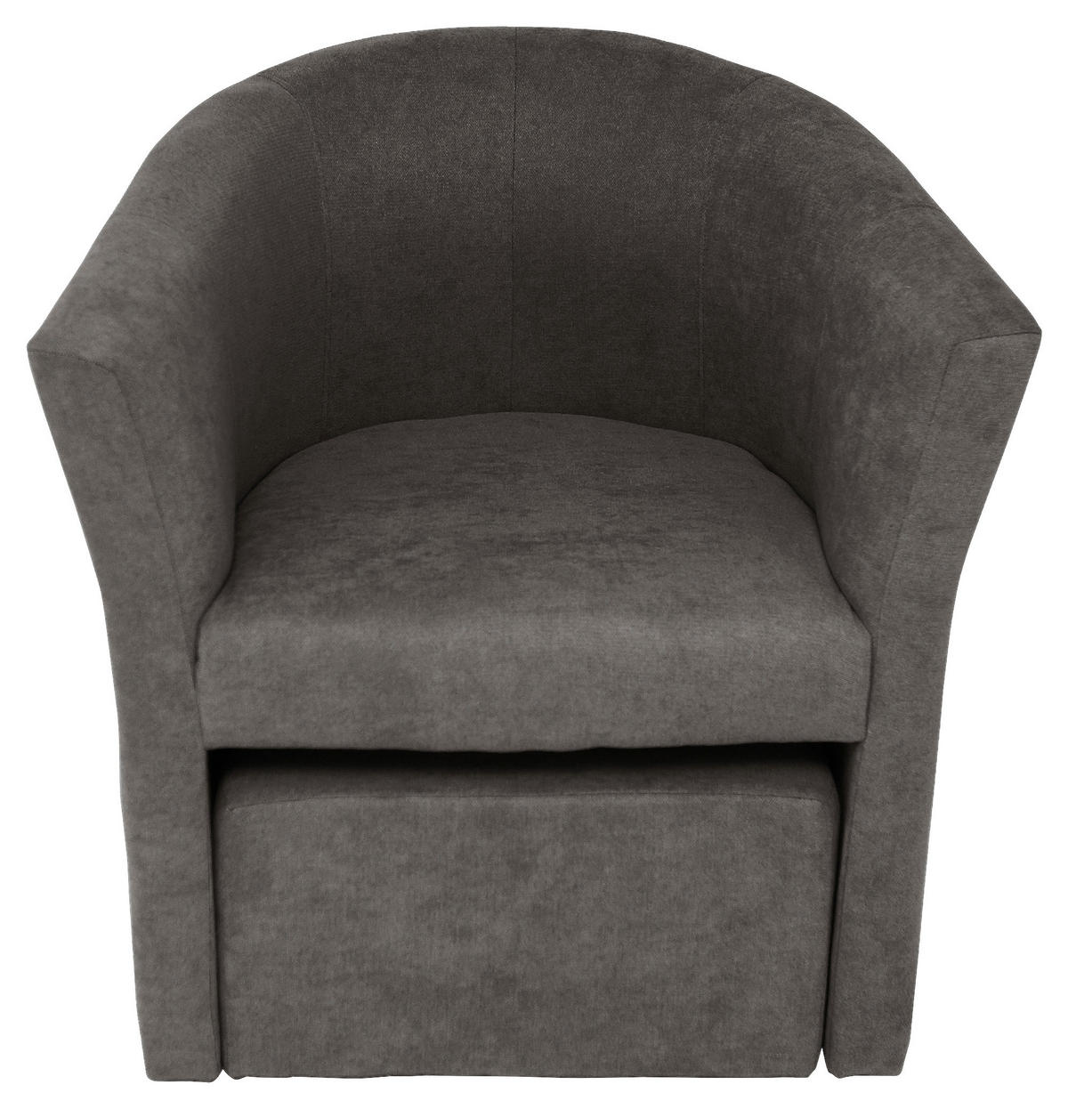 KŘESLO, textil, šedá - šedá/černá, Konvenční, textil/plast (68/78/65cm) - Ti'me