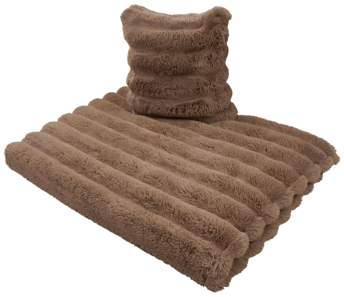 FELLDECKE GENIUS 150/200 cm  - Beige/Braun, Textil (150/200cm) - Dieter Knoll